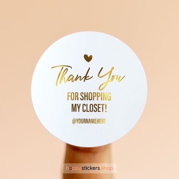 Packaged with Posh Love! Stickers & Labels with your custom text - Picture 11 of 17